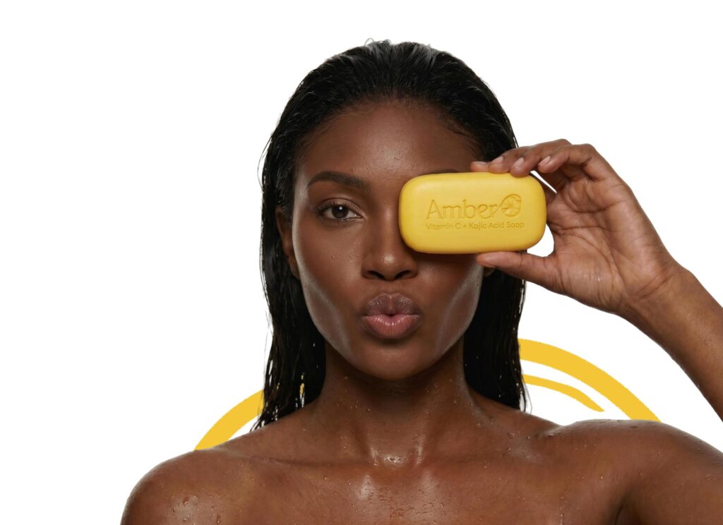 Amber Vitamin C + Kojic acid soap from our skincare brand